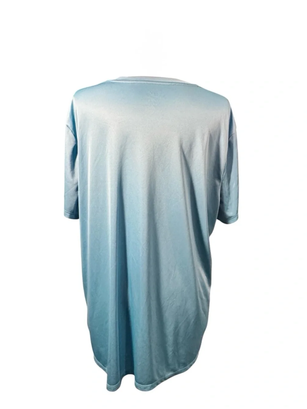 2 Pack Just My Size Active V-Neck Tops in Turquoise and Purple - Picture 3 of 9